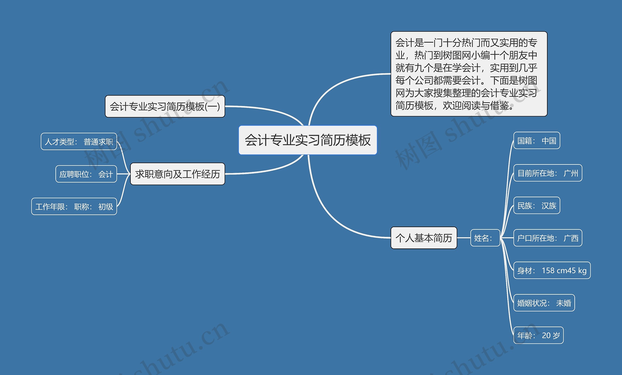 会计专业实习简历模板