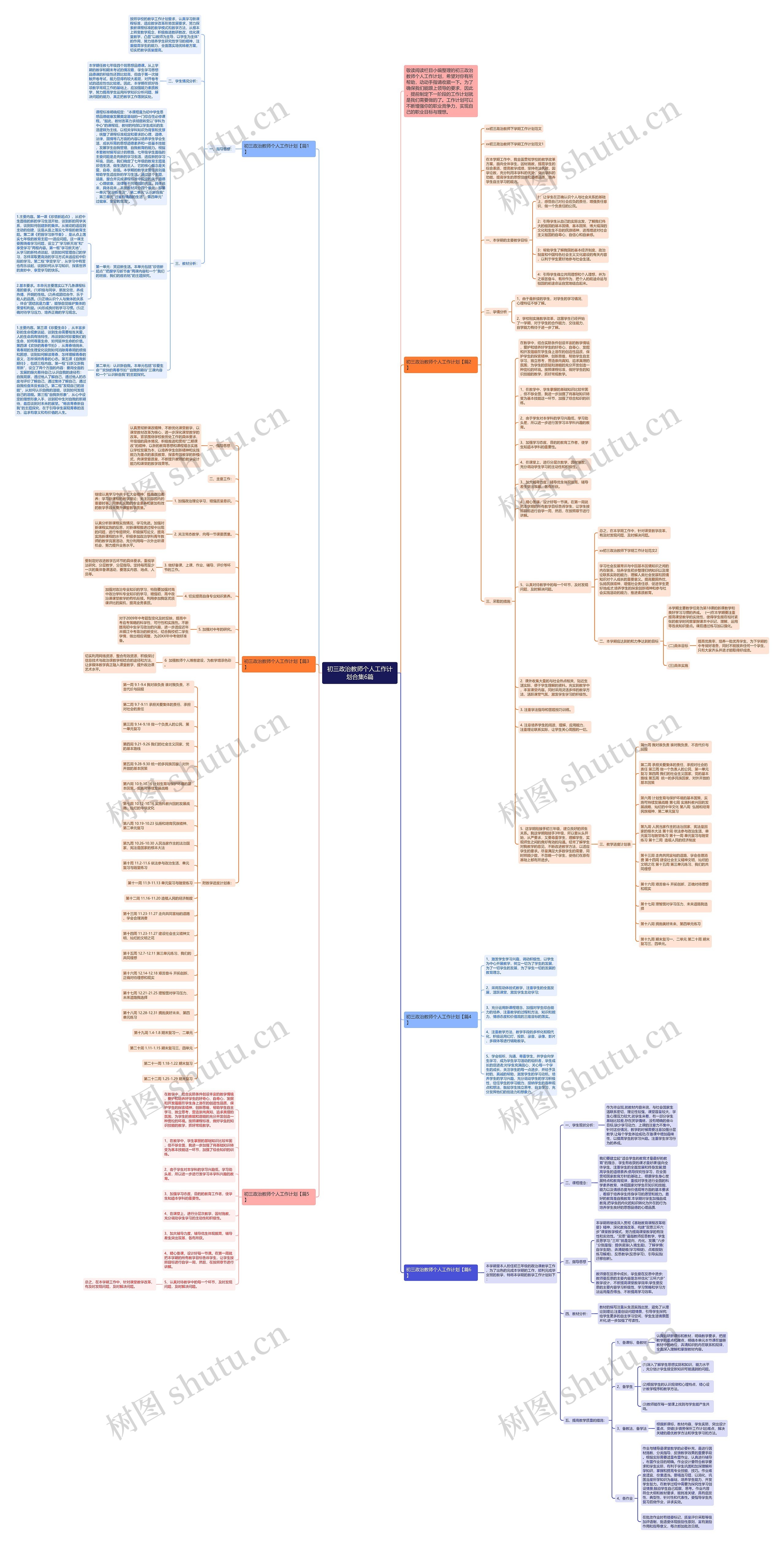 初三政治教师个人工作计划合集6篇