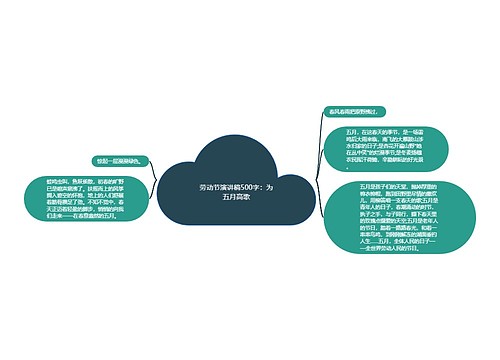 劳动节演讲稿500字：为五月高歌