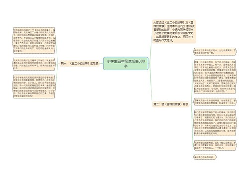 小学生四年级读后感300字