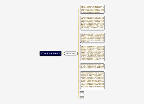 700字 入团志愿书范文