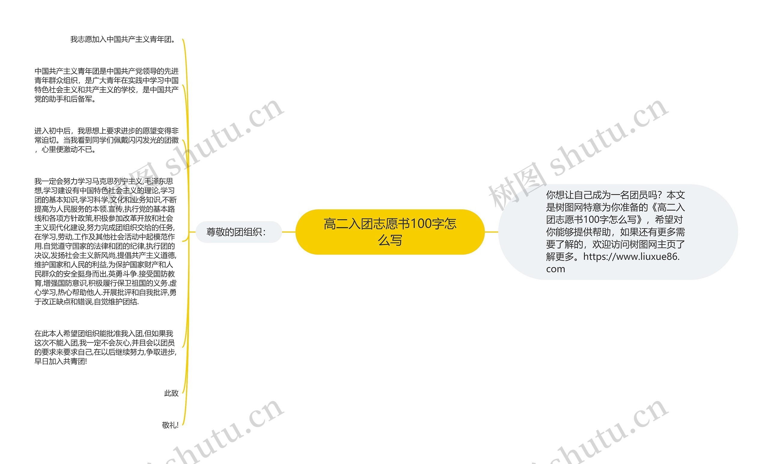 高二入团志愿书100字怎么写思维导图