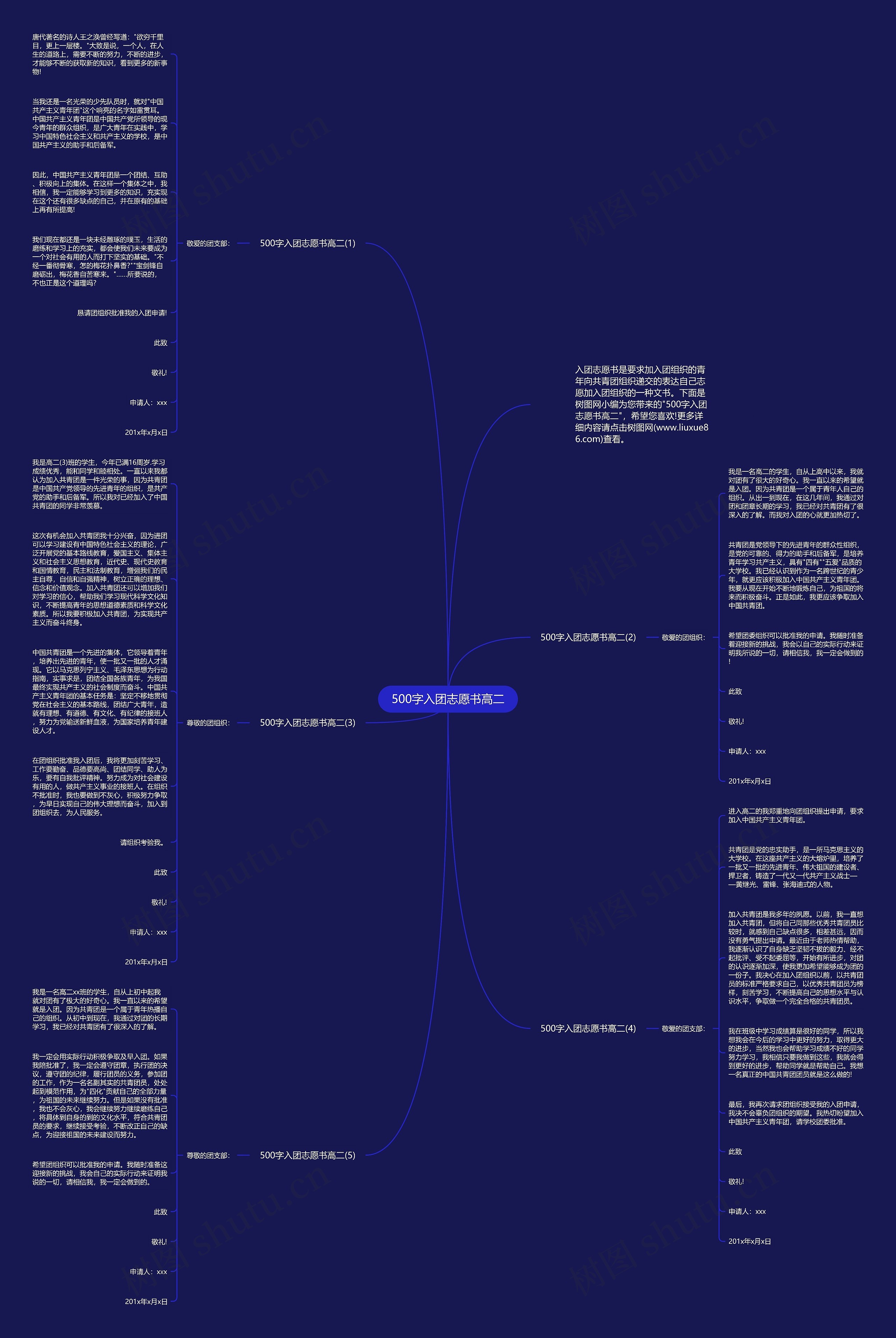 500字入团志愿书高二
