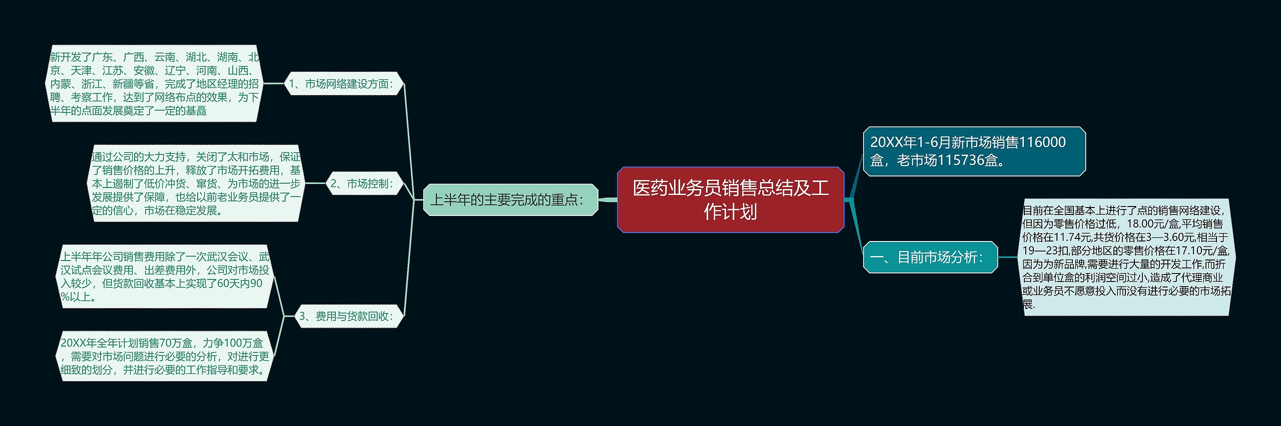 医药业务员销售总结及工作计划