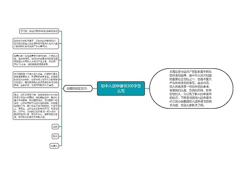 初中入团申请书300字怎么写