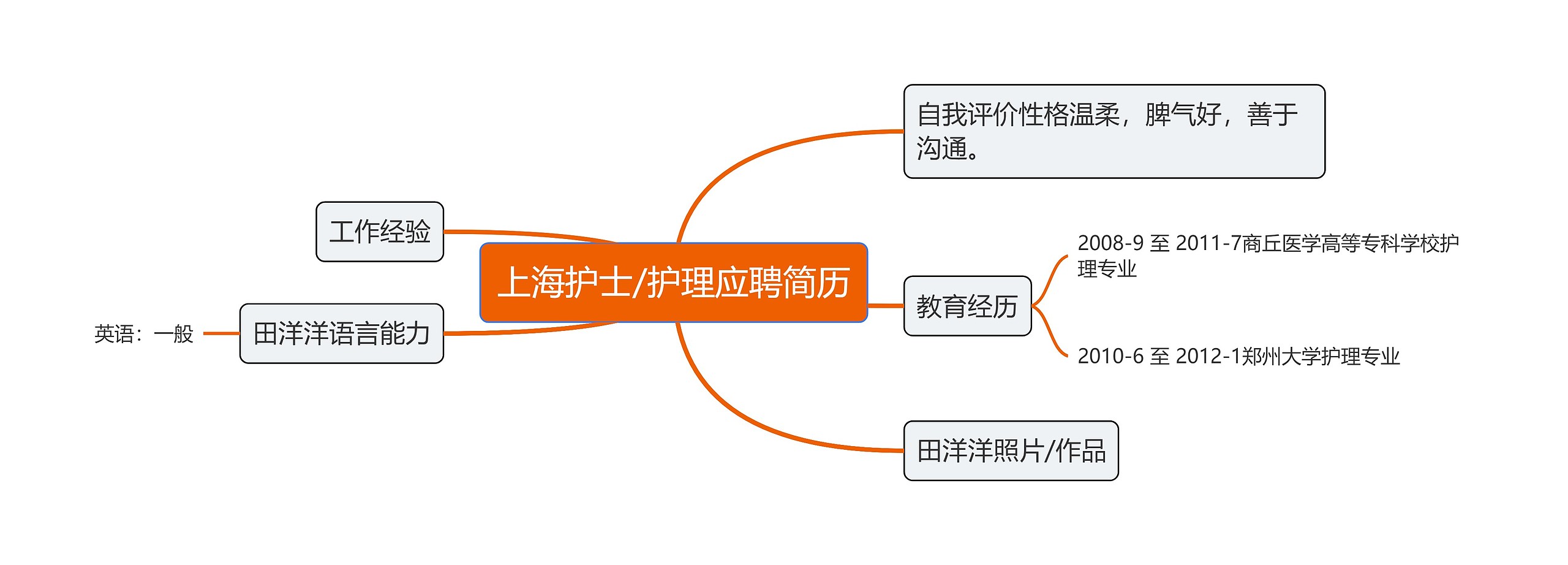 上海护士/护理应聘简历