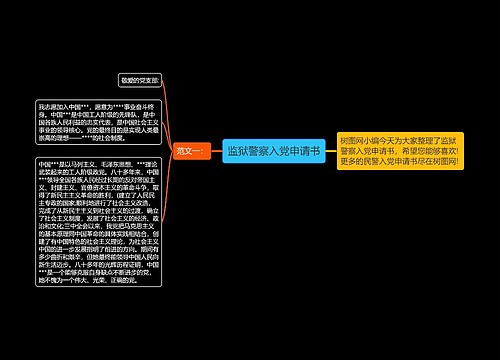 监狱警察入党申请书