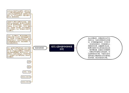 初三入团申请书400字怎样写