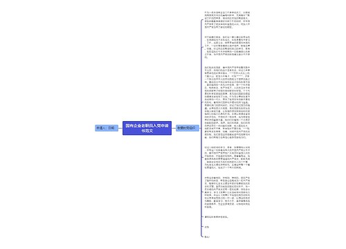 国有企业老职员入党申请书范文