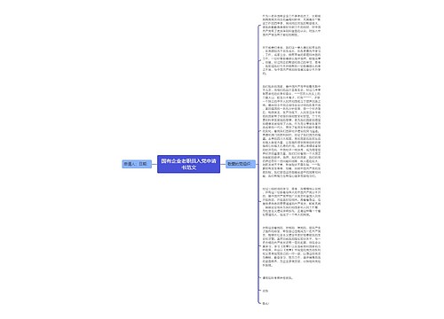 国有企业老职员入党申请书范文