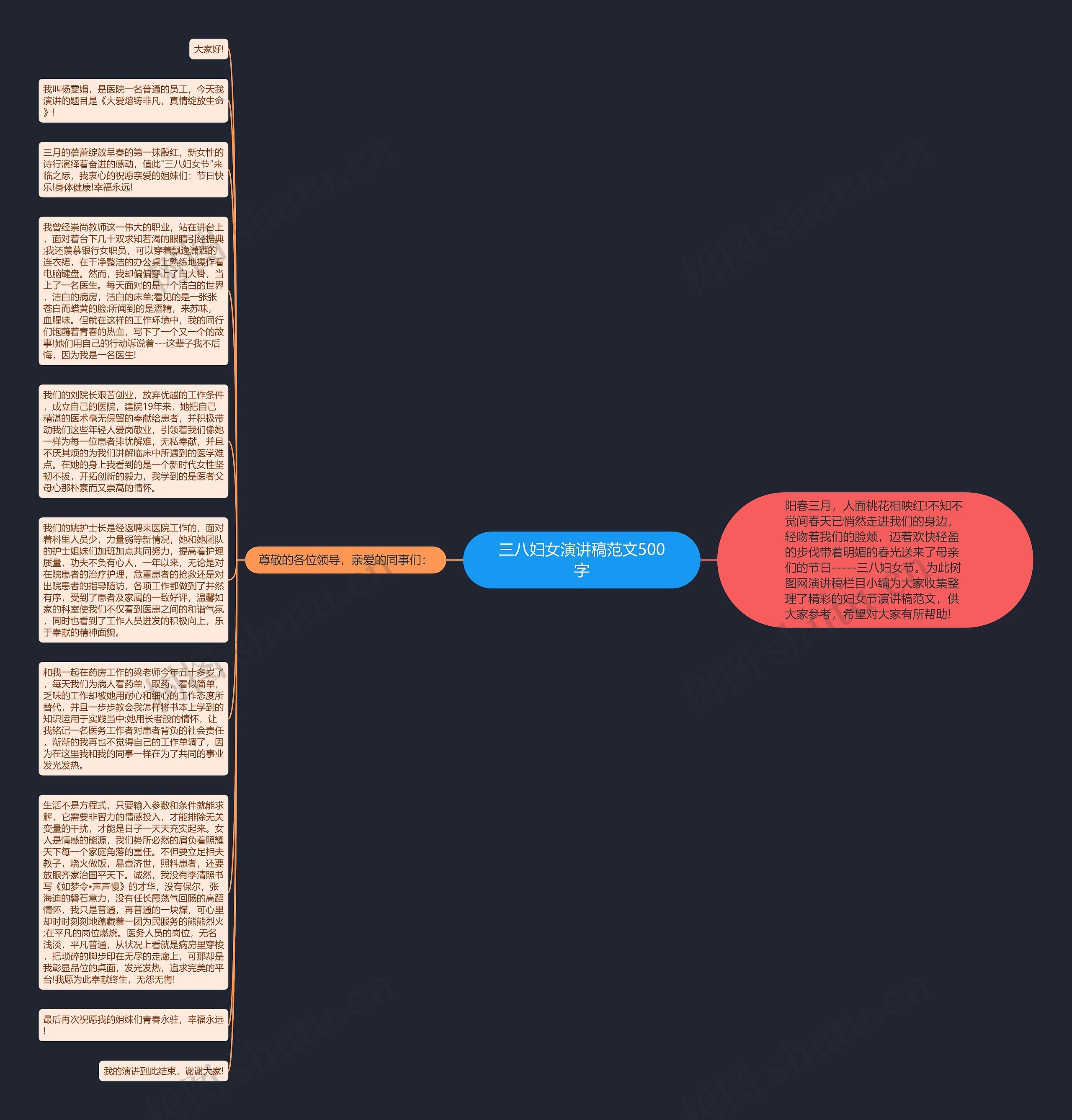 三八妇女演讲稿范文500字思维导图