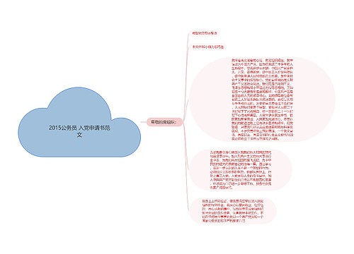 2015公务员 入党申请书范文