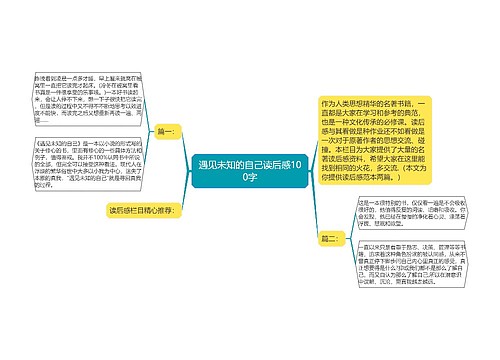 遇见未知的自己读后感100字