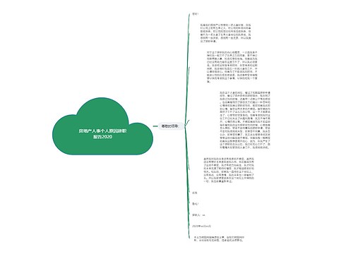 房地产人事个人原因辞职报告2020