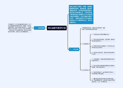 幼儿园新年教学计划