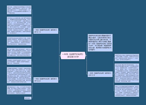 一年级《宝葫芦的秘密》读后感300字