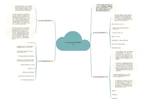 会计学毕业生简历自我评价