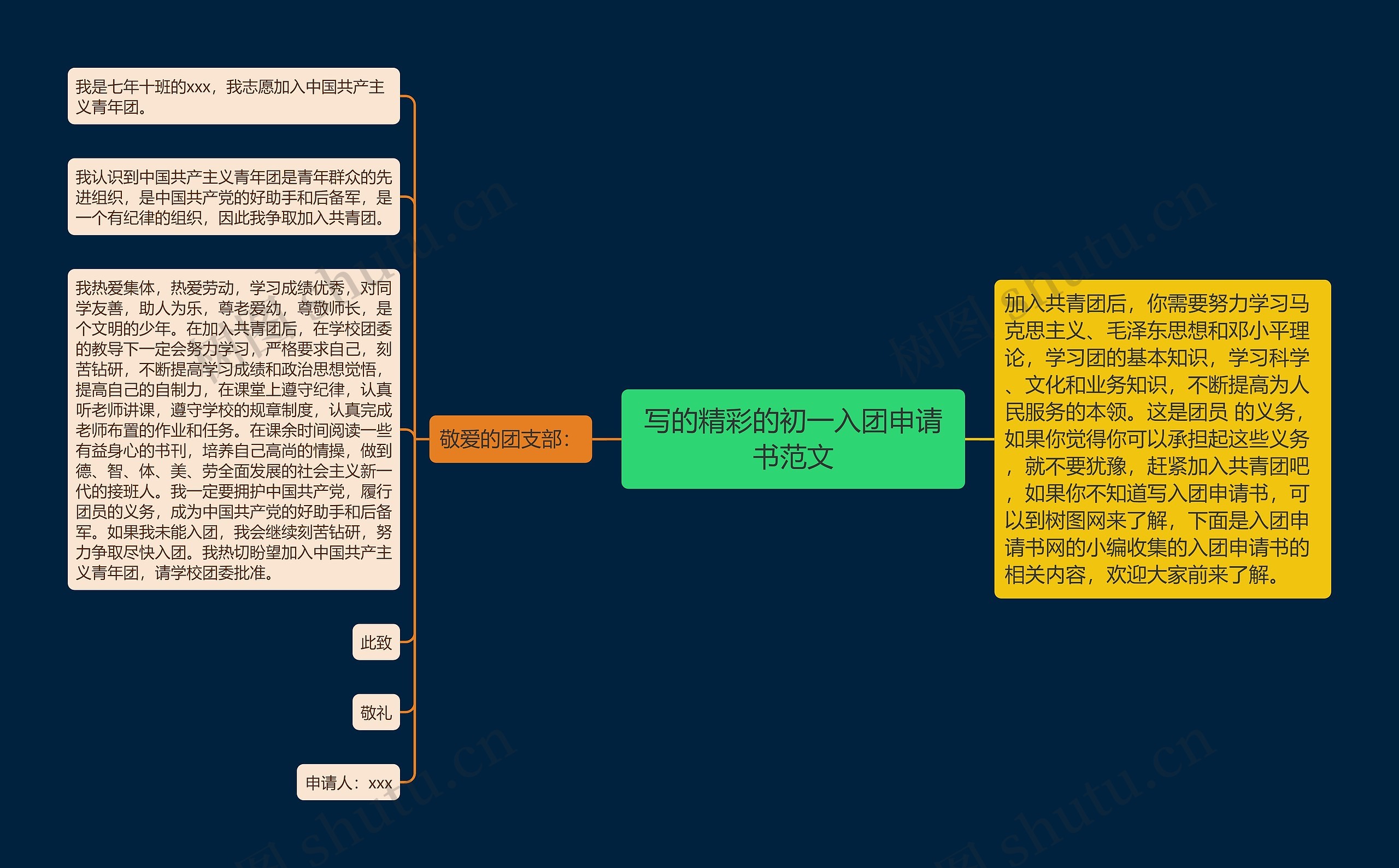 写的精彩的初一入团申请书范文