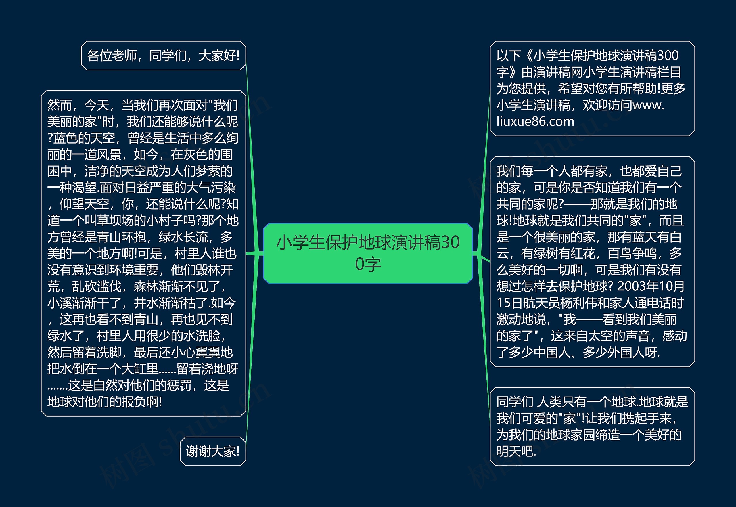 小学生保护地球演讲稿300字