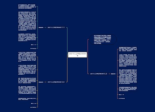2021个人工作检讨书500字