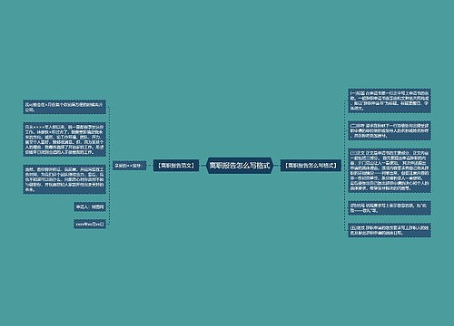 离职报告怎么写格式