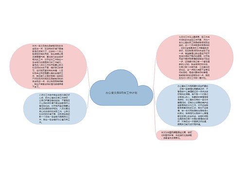 办公室文员8月份工作计划