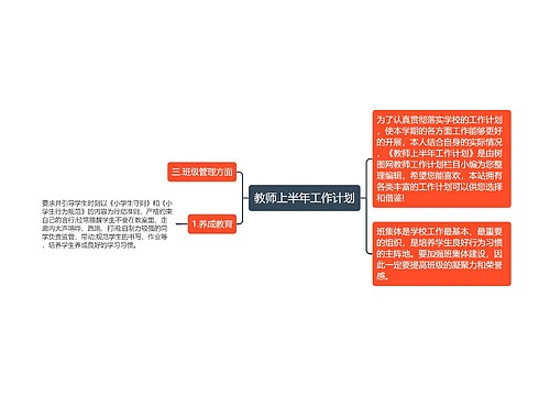 教师上半年工作计划