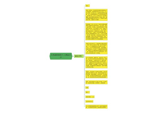 文员辞职报告个人原因2021