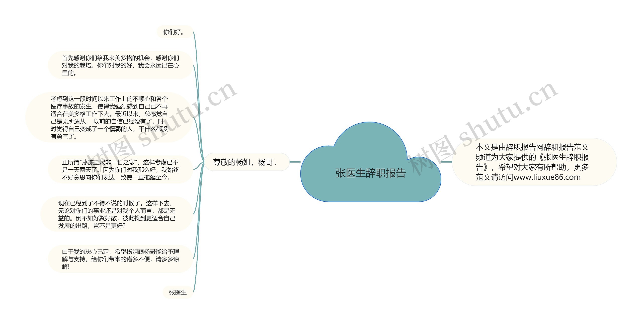 张医生辞职报告