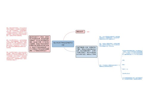 检讨书关于考试没考好500字