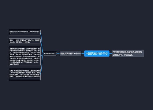 中国梦演讲稿500字