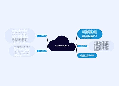 企业人事6月份工作计划