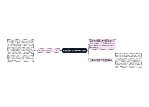 年度工作总结100字范文