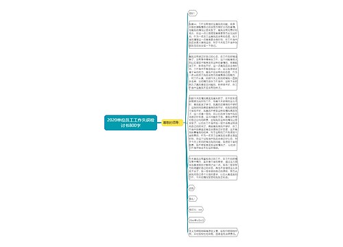 2020单位员工工作失误检讨书800字