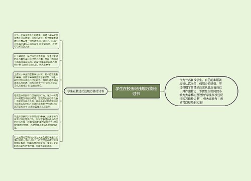 学生在校违纪违规万能检讨书