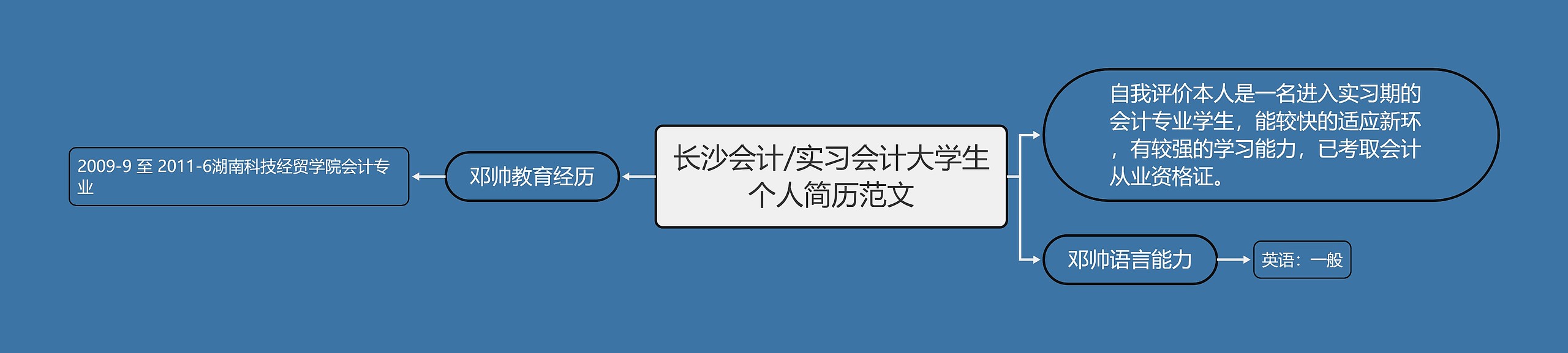 长沙会计/实习会计大学生个人简历范文