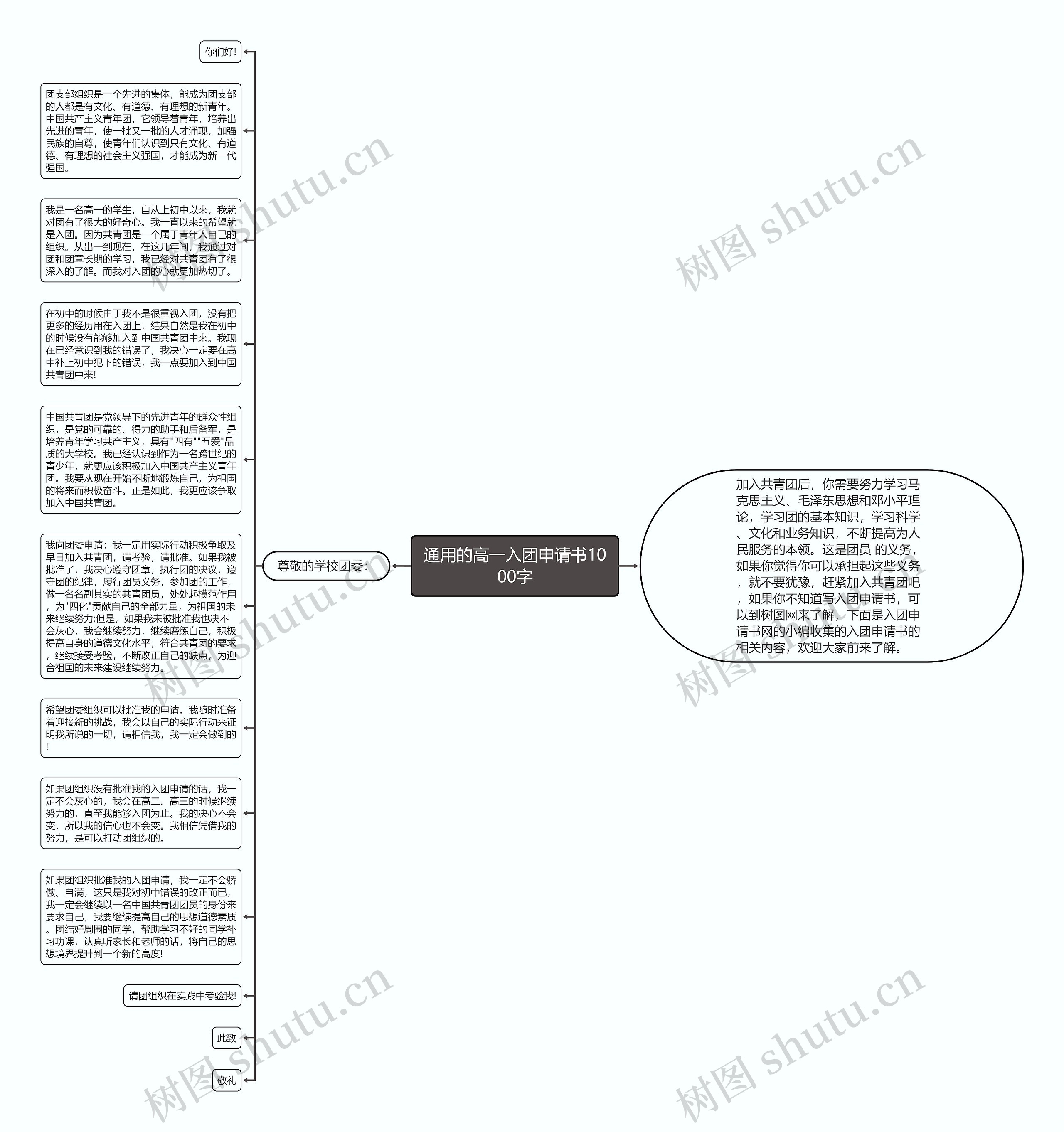通用的高一入团申请书1000字