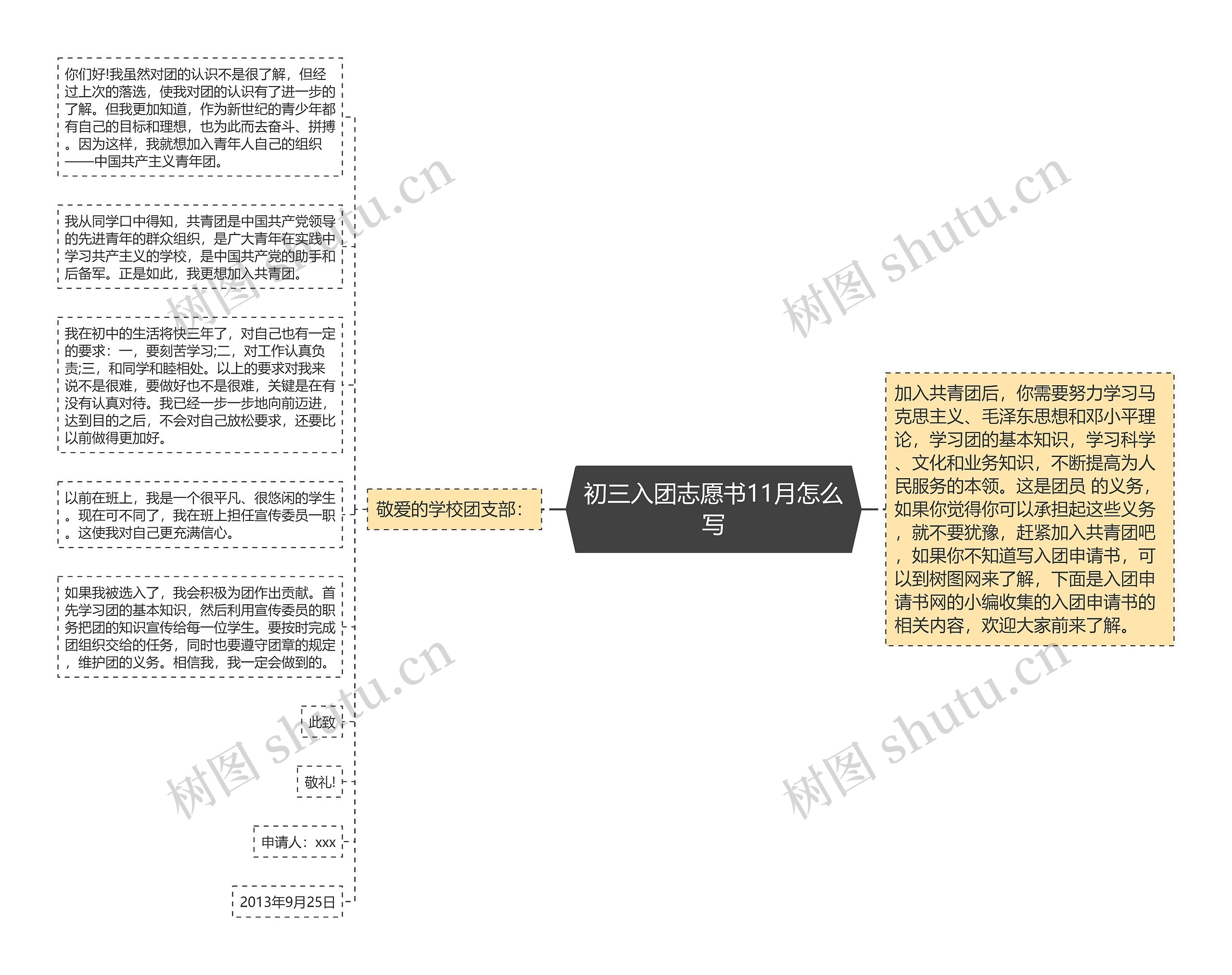 初三入团志愿书11月怎么写