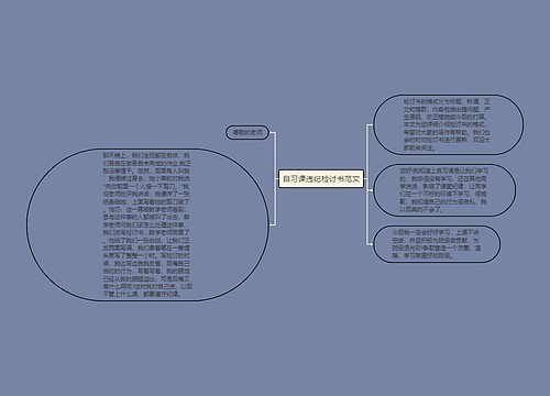 自习课违纪检讨书范文