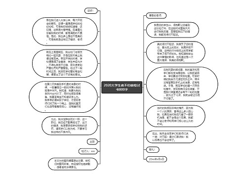 2020大学生夜不归宿检讨书800字