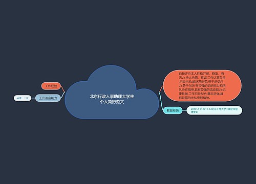 北京行政人事助理大学生个人简历范文