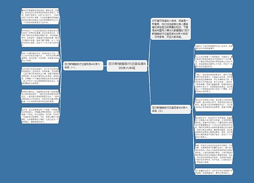 尼尔斯骑鹅旅行记读后感400字六年级