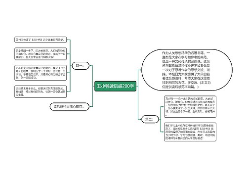 丑小鸭读后感200字