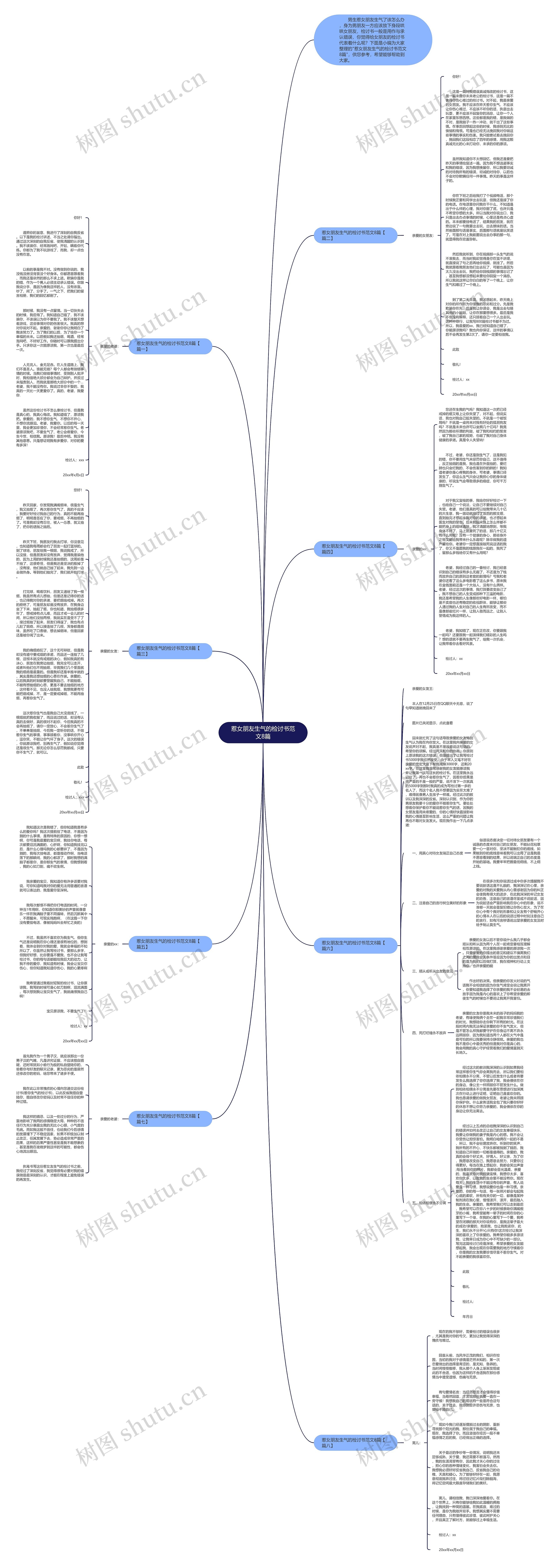惹女朋友生气的检讨书范文8篇思维导图