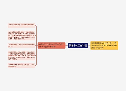 新年个人工作计划