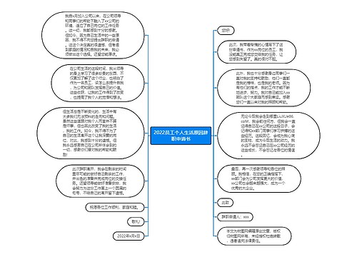 ​2022员工个人生活原因辞职申请书