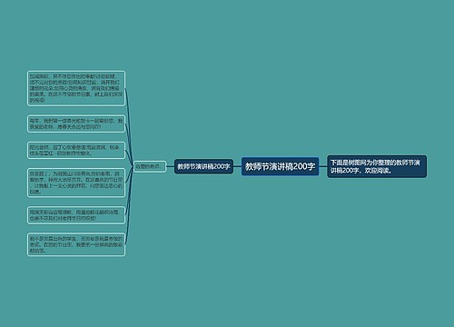 教师节演讲稿200字