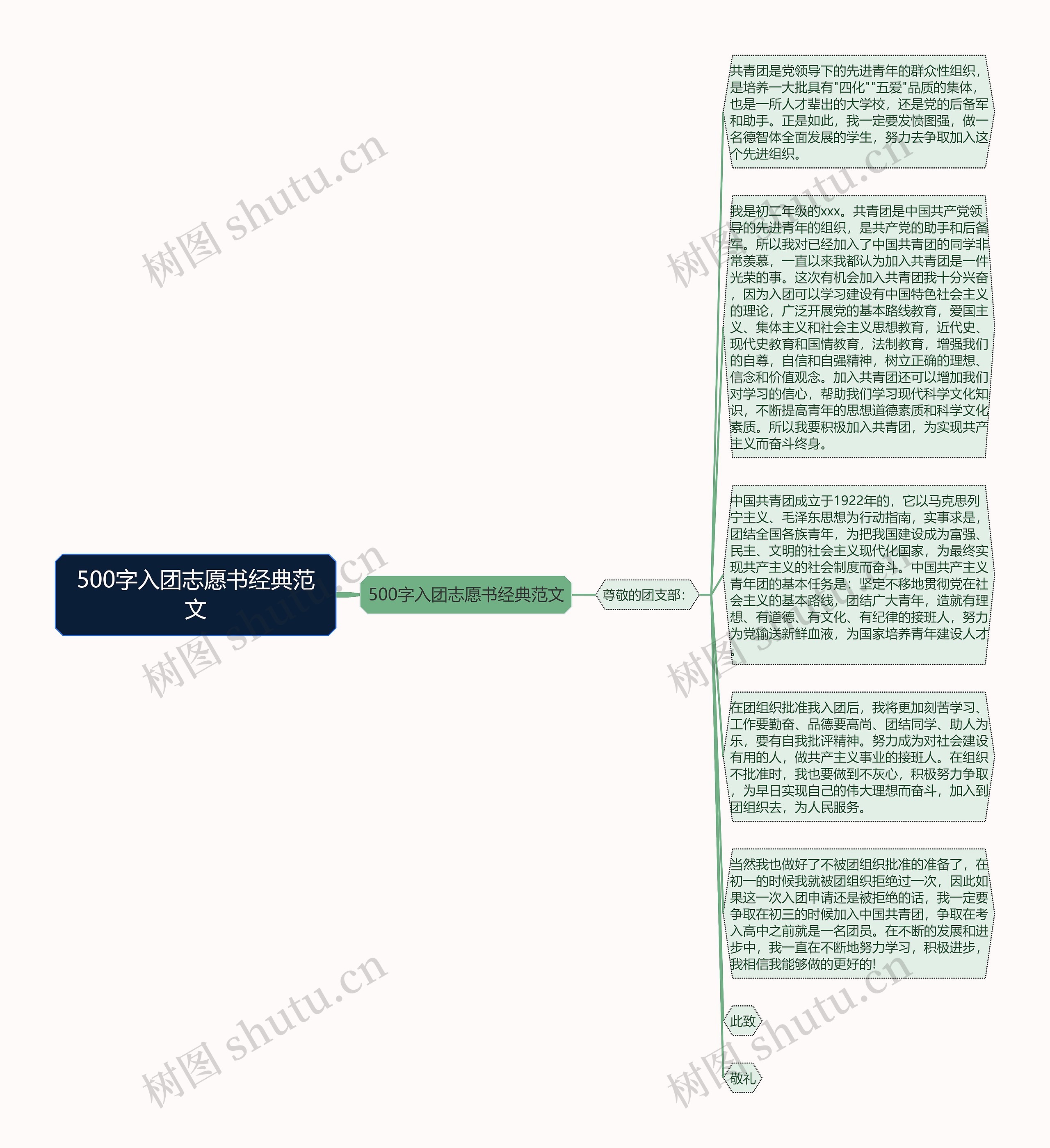 500字入团志愿书经典范文