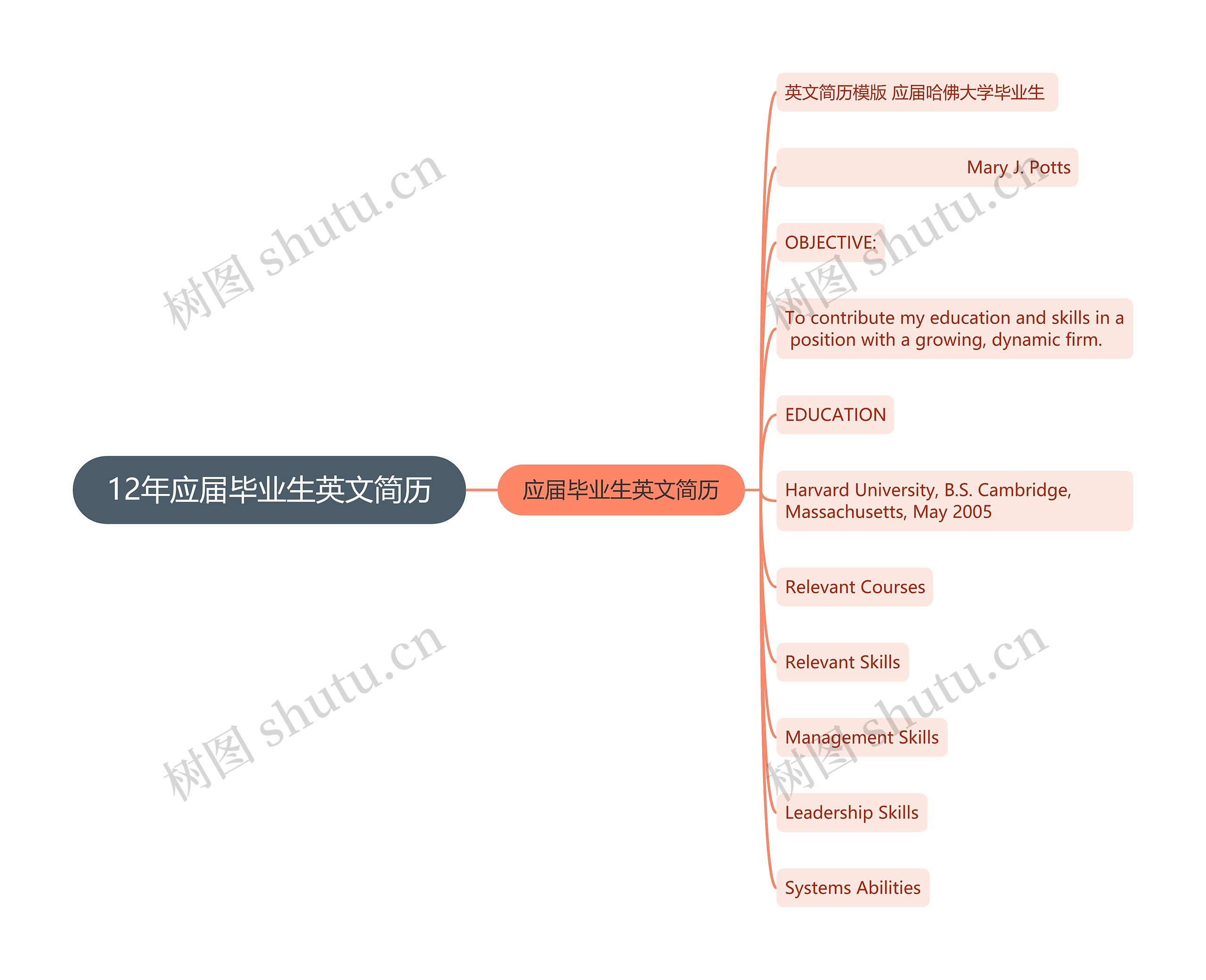 12年应届毕业生英文简历