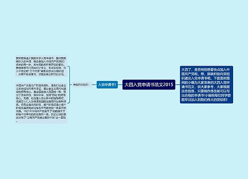 大四入党申请书范文2015